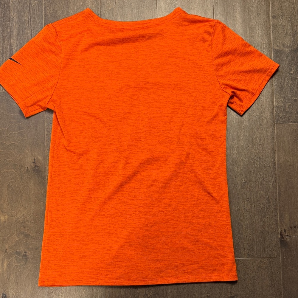 Nike Chicago Bears NFL Dri-FIT Women’s V Neck T Shirt Orange XS - Picture 4 of 6